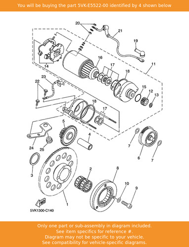 Yamaha shaft 5vk e5522 - 2,, 5vk-e5522-00