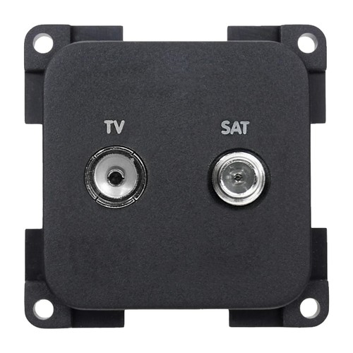 Cbe satellite socket grey - tv,
