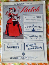 Vintage Magazine,  The Sketch,  23rd April 1952. Nice adverts