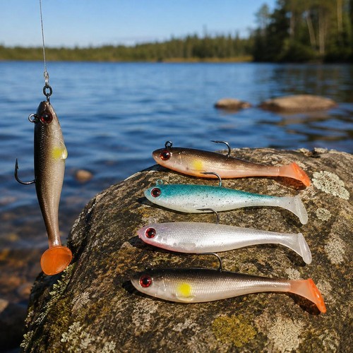 Pre rigged jig head soft - head,