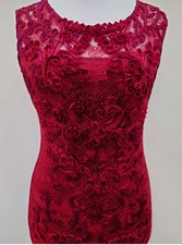 Phase Eight Dark Red Tapework