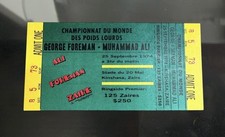 Ali 2001 Will Smith Original Movie Prop - Fight Ticket w/ Propstore COA