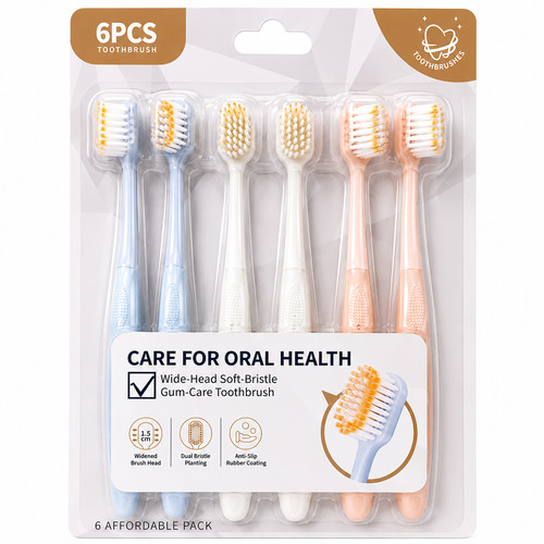 Soft bristle toothbrushes - soft,