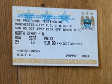 TICKET 1997/98 Man City v