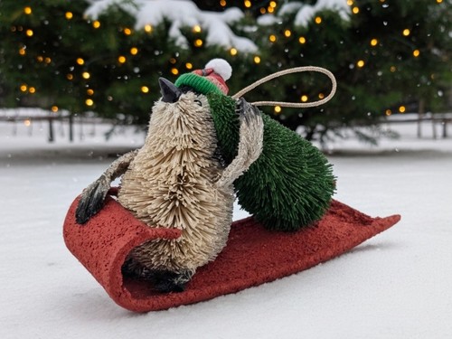 Pottery barn penguin ornament - pottery,