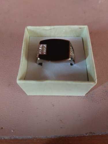 Mans signet ring new stainless - signet,