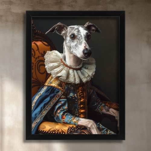Greyhound aristocrat wall art - greyhound,