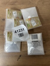 Eco-eco A7 Recycled Clear Press Stud Popper Wallet, Plastic Folders