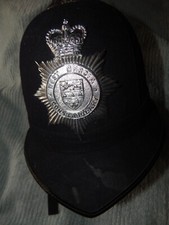 Obsolete British West Mercia Constabulary Helmet with Badge Q/C 56cms BB