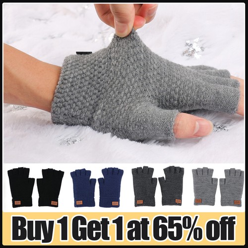 Thermal fingerless gloves - fingerless, mens
