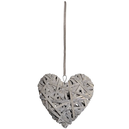 Wooden hanging heart - -, style