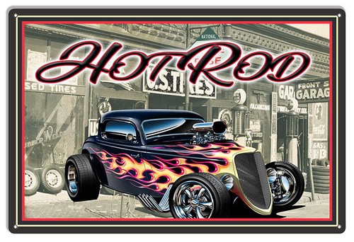 Vintage style metal sign hot - vintage,