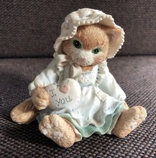 Enesco 1993, calico kittens "Love Is The Heart Of Friendship" C5/113