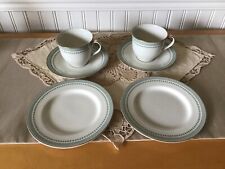 PAIR OF ROYAL DOULTON BERKSHIRE TRIO OF CUP,  SAUCER & PLATE SLIGHT FLAW 