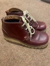 KICKERS.WINE.LEATHER.CHUKKA.BOOTS.SIZE.41/7.