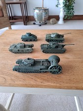 5 x British and USA Tanks .ww2 and In 1 : 72 Scale