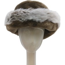 Whiteley Faux Fur Brown Bucket Hat Made in England