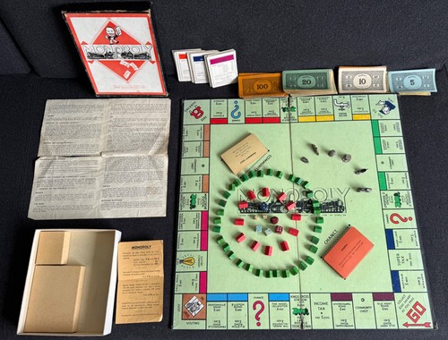 1950s vintage monopoly - vintage,