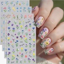 Floral Nail Art Stickers