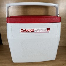 Vintage Coleman Personal 16 Cooler Ice Box ‘5274’ Red White - Made in USA