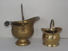 VINTAGE SET OF 2 SOLID BRASS