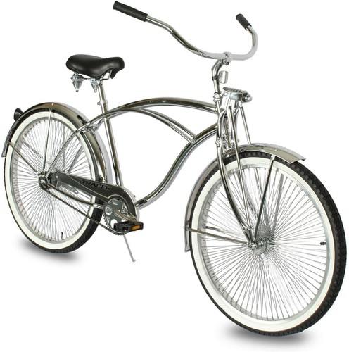 Chrome beach cruiser bike - cruiser,