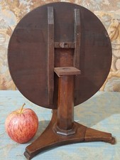 Antique Miniature Folding Wooden Tilt Top Table Apprentice Piece