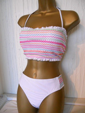 WHITE PINK MATALAN HALTER NECK