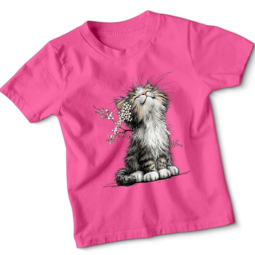 Cute kitten kids - cute, t-shirt