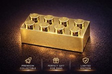 Lego Chrome Gold Plated Brick