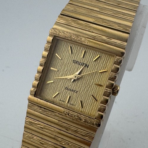 Vintage gruen quartz watch - quartz,