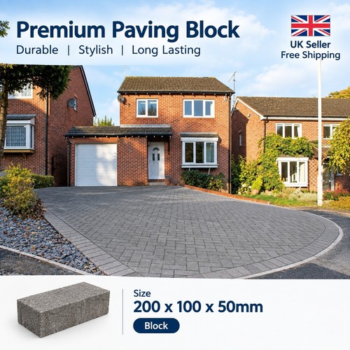 Driveway block paving charcoal - driveway,