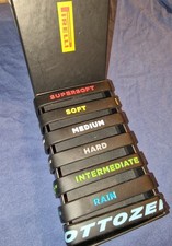 Pirelli F1 Tyre Black Wristband Set of 7 Grand Prix memorabila Merchandise retro