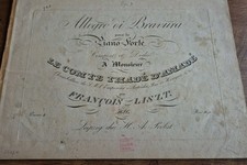 Franz Liszt – Allegro di Bravura, Op. 4 – Rare First Edition, Probst