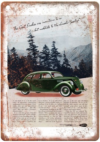 Vintage 1937 lincoln zephyr - vintage,