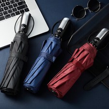 New Men&Women Stormproof Automatic Strong Folding Windproof 10 Ribs Umbrella UK