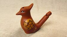 Female Northern Cardinal Handpainted Clay Bird Water Whistle
