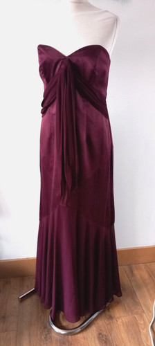 Red wine long maxi - red, party