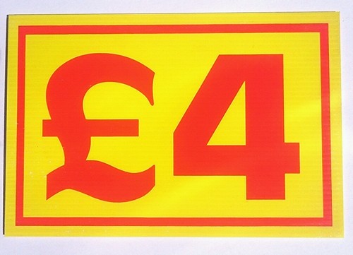 Market trader price - trader, £4