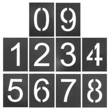 1 Set Number Templates Spray Paint Number Stencils For Door Mailbox 0-9 UK