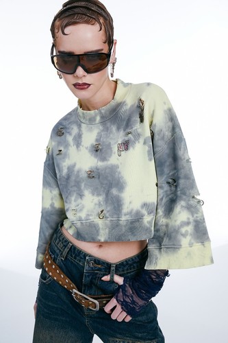 Punkyfish tie dye sweatshirt - punkyfish, tie-dye