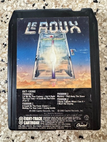 Eight track tape cartridge - 8,