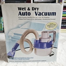 Wet & Dry Auto Vacuum - Multi-Function Wet/Dry Pick-Up - 12V DC Powered Car Vac