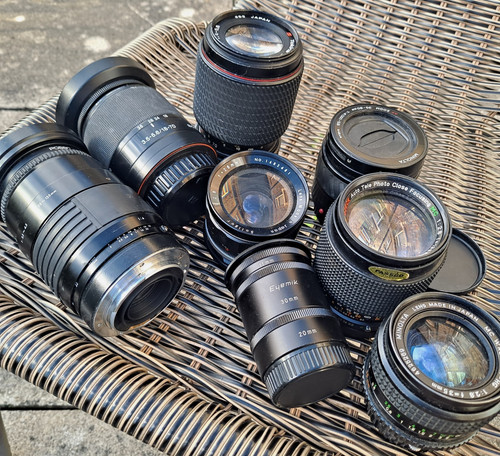 Job lot mixed camera - job, lenses