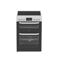 Hotpoint 60cm Electric Cooker - White HTE6VDCW