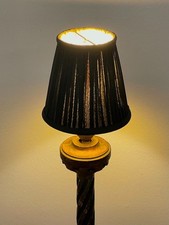 Black and Gold Pleated Clip on