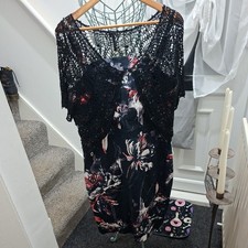 Size 18 Black Occasion Dress And Matching Bolero