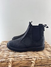 CLARKS Men Black Solsbury Chelsea Ankle Boots Leather BNWT NEW Size UK 9.5 G