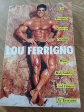 Hand signed THE INCREDIBLE HULK lou ferrigno Guide to bodybuilding paperback 