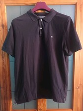 Fynch & Hatton Polo Shirt 1000-1700 Blue Mens Large Short Sleeve 